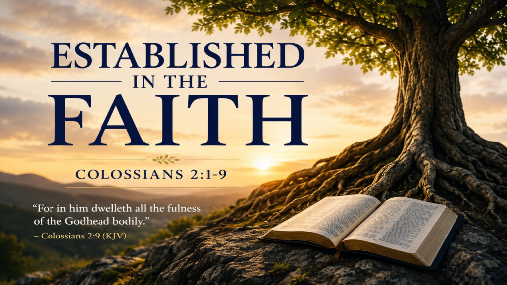 6-28-26PM- “Established in the Faith”