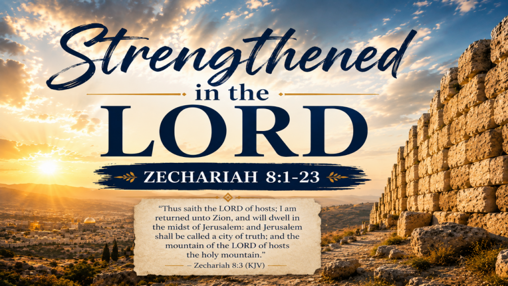 8-9-26AM- “Strengthened in the Lord”